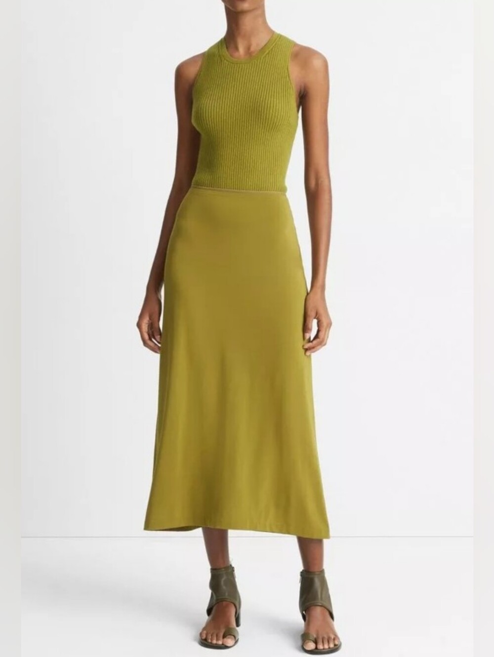 NWOT VINCE | $225 Pull-On Midi Skirt